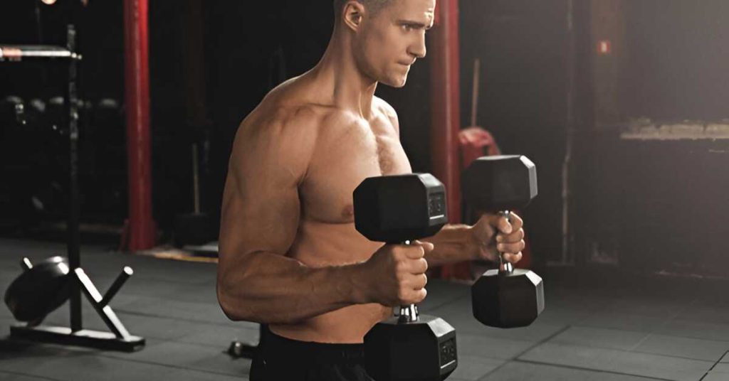 A person demonstrating a Hammer Curl