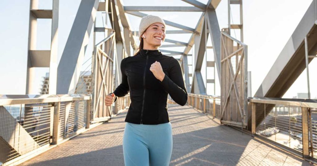 A woman in activewear in Austin