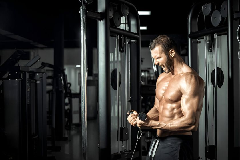 Cable Biceps Curl Machine