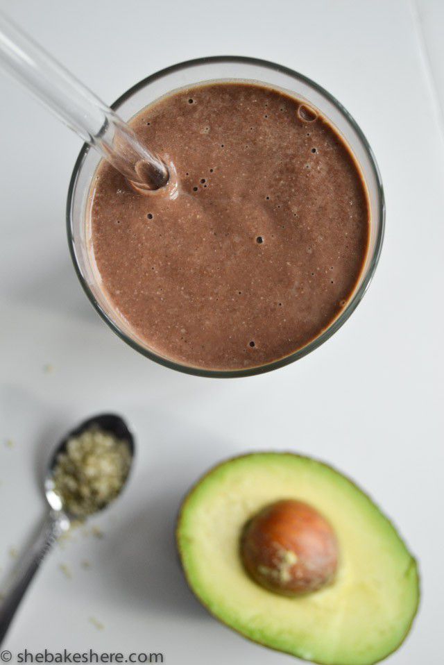Chocolate Avocado Protein Shake