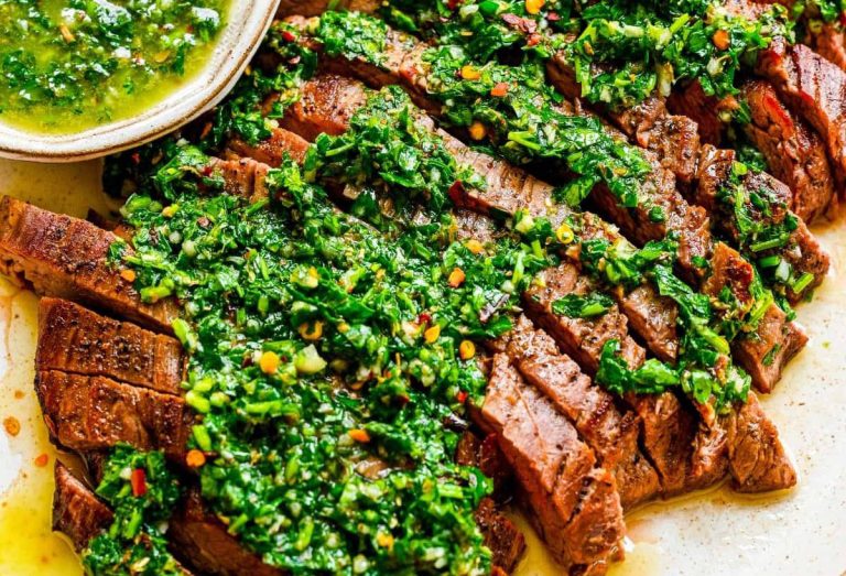 Steak with Chimichurri Sauce
